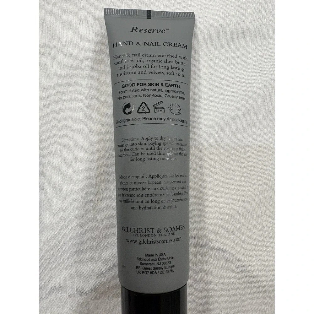 Gilchrist Soames Hand Nail Cream Reserve 3.4oz With Jojoba Oil New In Box